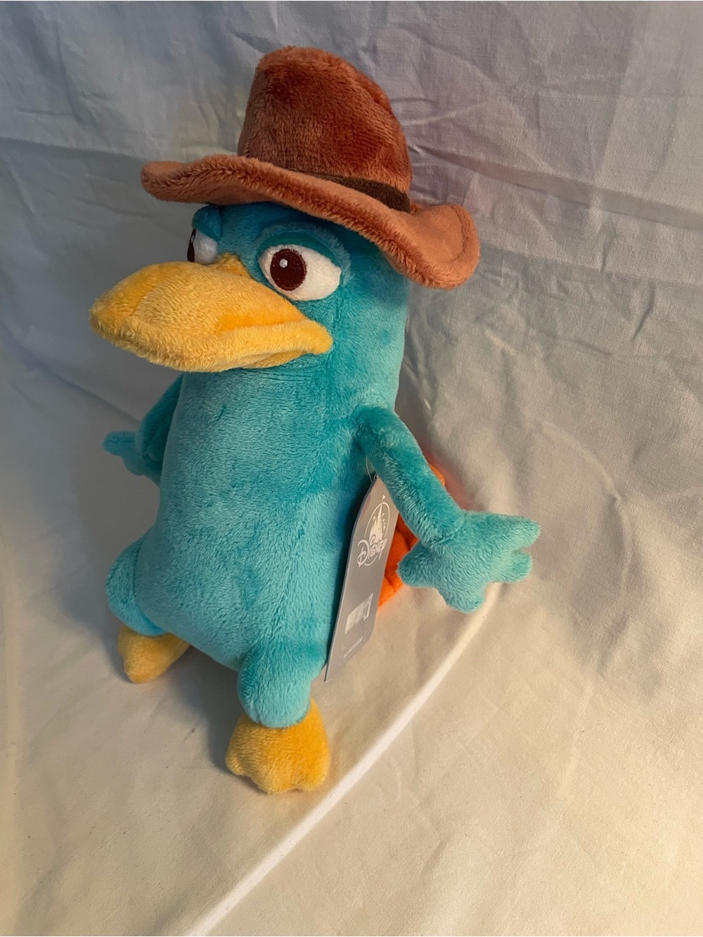 NWT Vintage Disney Plush Perry Platypus in Teal with Yellow and Orange Accents - Picture 11 of 12
